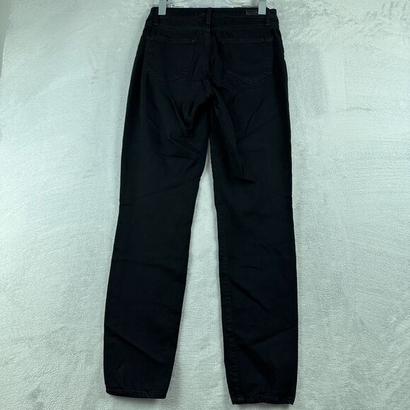 Paige Hoxton Ultra Skinny Jeans Womens Size 25 Mid Rise Dark Wash Black - Picture 2 of 12